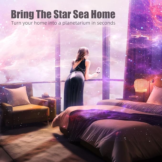AceGamer Astronaut Galaxy Projector Night Light with Timer and Remote Star Starry Nebula LED Lamp, Gift for Kids and Adults for Bedroom, Christmas, Birthday, Valentine's Day etc. (Pink-White)