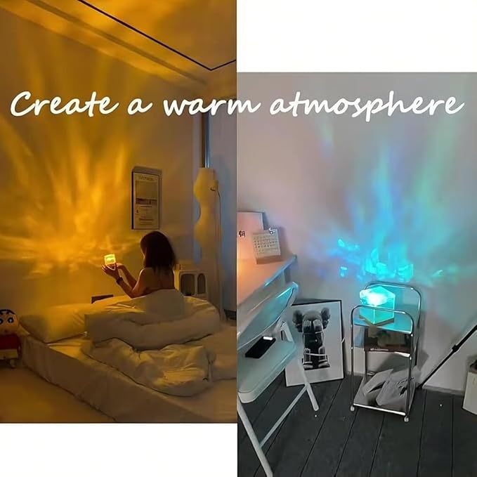 Magical Northern Lights for Your Room, 2026 New 16 Colors Northern Lights Projector for Bedroom, Dreamscape Projector Light, with USB Port, Remote Control, for Party, Living (Wood Plug-in Model)