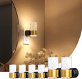 VOLISUN LED Night Lights Plug into Wall, Dimmable Night Light 3 CCT & 5 Brightness Levels, Acrylic Bubble Nightlight with Dusk to Dawn Sensor for Hallway, Bathroom, Stair, Nursery Gold 6 Pack