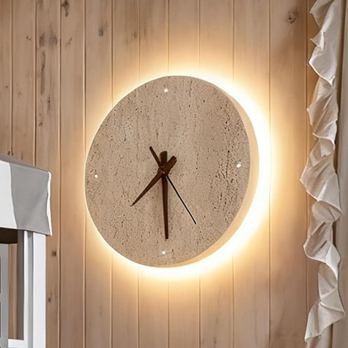 Modern Alabaster Wall Light Round Yellow Natural Stone Sconce for Bedroom Vanity, Staircase, Entryway & Living Room, Black Frame Fixture（Dimmable）