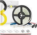 16.4FT DC24V COB LED Strip 4000K Natrual White 480LEDs Flexible High Density Uniform Bright Light Strip 9W/m, Dimmable LED Light for DIY Kitchen Bedroom Home Decor, No Power and Controller
