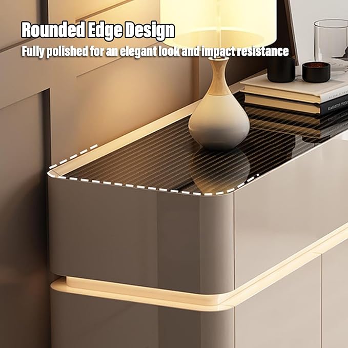 44IN Luxury Shoe Cabinet - Freestanding Shoe Cabinet | Large-Capacity Indoor entryway Storage | Built-in Adjustable Shelves | Equipped with LED Smart Sensor Light | Oak Material