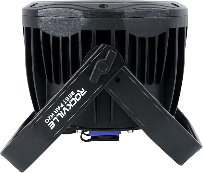 Rockville Best Pack H2O (6) 18W RGBWA+UV Par DJ Lights 108W Total, Water Resistant, Wireless DMX, Long Battery Life, with Charging Case for Indoor/Outdoor Events