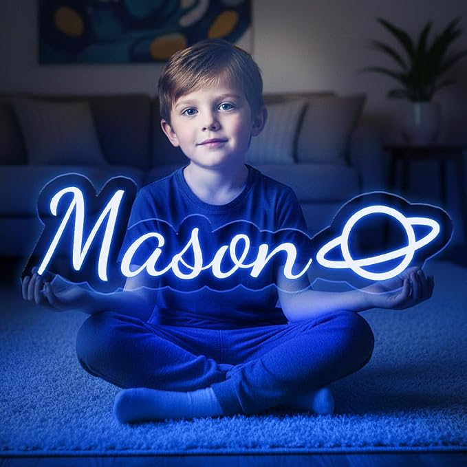 Custom Neon Signs for Wall Decor, Girls Gifts for Room Decor, Christmas Gift for Girls and Boy Kids, Customized LED Neon Lights for Bedroom Wedding Birthday Party Bar Business Shop Decoration