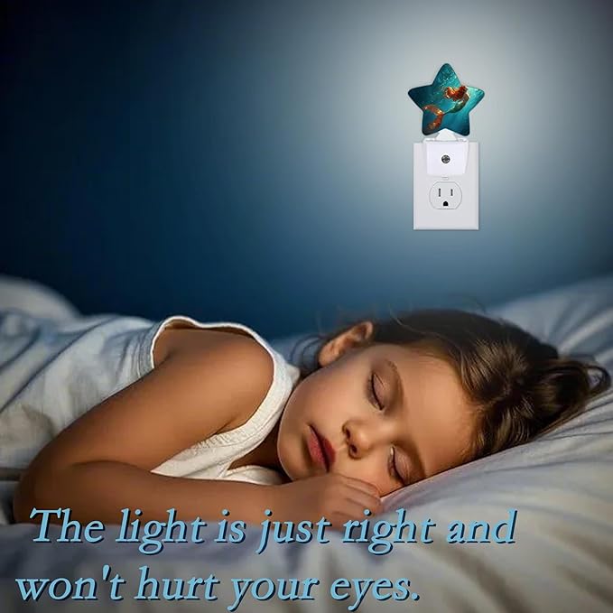 Beautiful Mermaid Night Light,Plug Into Wall Decor Nightlights for Bedroom,Bathroom,Hallway,Stairway,Kitchen,with Dusk to Dawn Light Auto Sensors Led Night Lights Room Gifts