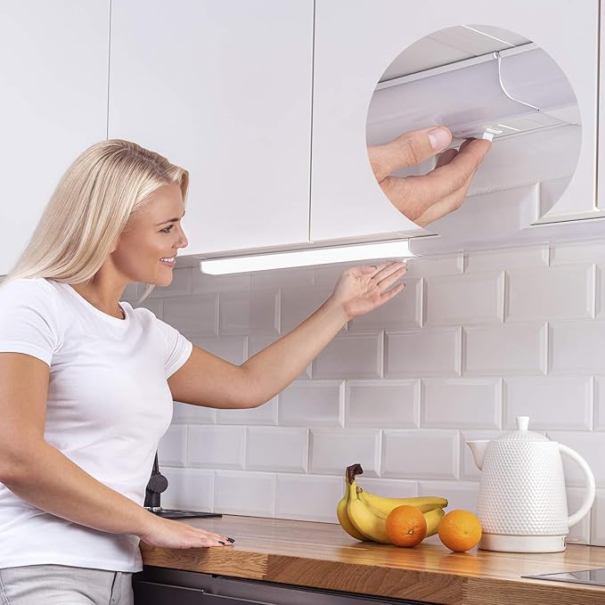 Hardwired LED Under Cabinet Task Lighting - 14 Watt, 21", Dimmable, 5000K (Day Light), Wide Body, Long Lasting Metal Base with Frost Lens