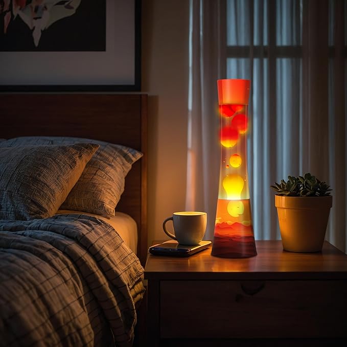 JAMBO 15.5" The Upgraded Motion Lamp, Sunset Decal Motion Light, Beautiful Home Decor, Living Room Bedroom Lamp, Relaxing Nightlight for Teens, Kids & Adults