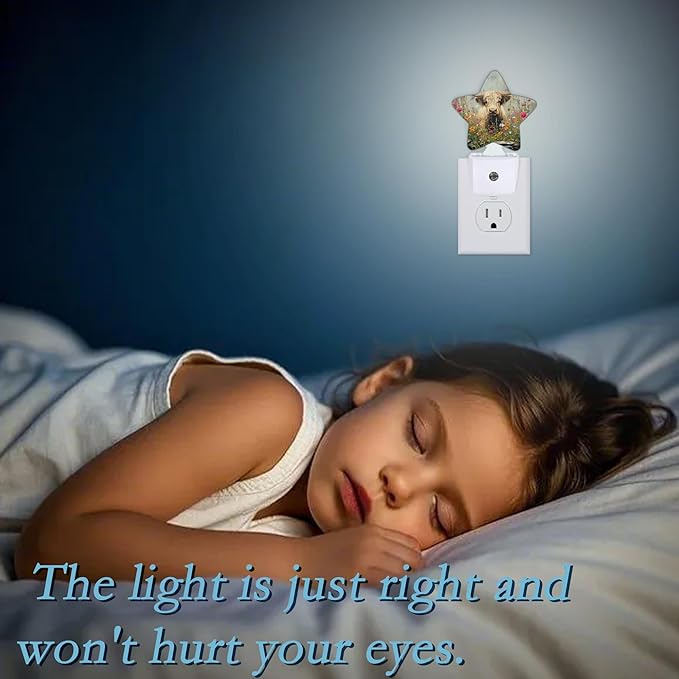 Highland Cows Night Light,Flower Plug-in Night Light Auto Dusk-to-Dawn Sensor Energy Efficient Led Lamp for Room Decor,Hallway,Kitchen,Bathroom,Plug-in,Decor Desk Lamp Gifts