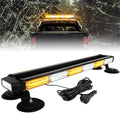 ASPL 26inch 126 LED Rooftop Emergency Strobe Lights Bar Double Side Flashing Safety Warning Traffic Advisor Light Bar Hazard Snow Plow Light for Trucks Vehicles Construction Tow Pickup(Amber/White)