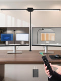 Desk Light with 5 Color+9 Brightness，Desk Lamps for Home Office, 1200 Lumen & 108 LED Desk Lamp, Remote Control+Timer Monitor Light, Clamp Lamp for Desk, Computer, Reading, Study, Workbench