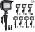 Gardenreet Landscape Wall Wash Lights - Low Voltage Flood LED Light, 12V 5/10/15/20W & 3 Color Temperature Selectable, Outdoor Waterproof Aluminum Black Lighting for Patio Yard Wall 8 Pack