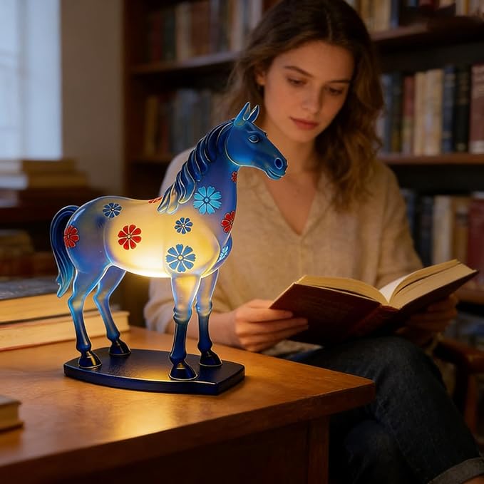 Horse Night Light - Dimmable Adjustable Nightlight, Led Horse Night Lights, Soft Glow Decorative Lamp | Nursery Bedroom Kids Room Living Rooms for Nursery Bedroom Kids Rooms Living Room