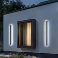 47 Inch 1 Pack Long Outdoor Wall Lights 3000K-6000K Dimmable Black Exterior Light Fixtures Wall Mount Modern Porch Long LED Outdoor Patio Lighting for House Front Door