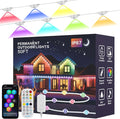 2026 Permanent Outdoor Lights, 50ft RGBIC Smart LED Lights, IP67 Waterproof, App/Box/Remote Control, Outdoor String Lights, DIY Lights for House Christmas Decor
