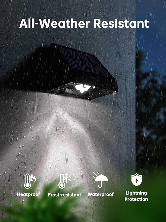 Solar Lights Outdoor Waterproof LED 6000K White Bright Lens Downlight Small Solar Light for Address, Sign, Mailbox, Deck, House Number, Wall, Fence