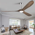 72 Inch Outdoor Ceiling Fan with Remote, Large Ceiling Fans with Lights, Noiseless Reversible DC Motor 6 Speeds Timing Farmhouse Ceiling Fan for Paitios Waterproof Gazebo Office Bedroom