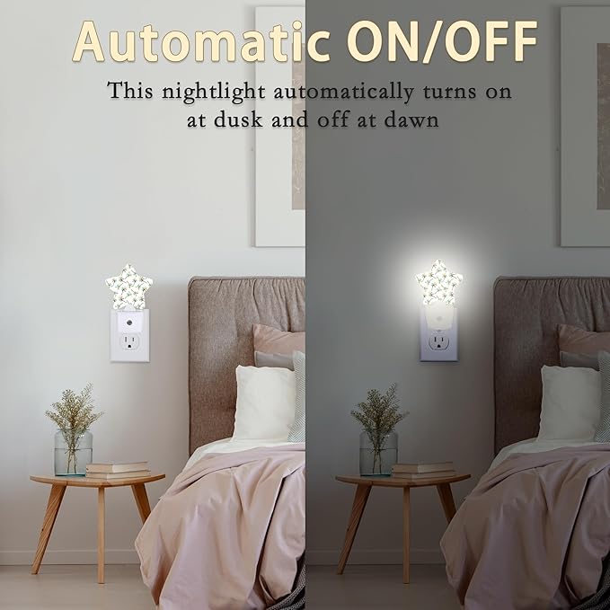 Watercolor Rainbow Coconut Tree Night Light,Dusk to Dawn Smart Sensor Nightlight for Bedroom Bathroom Kitchen Hallway Stairs Hallway,Plug-in,Energy Efficient Decor Desk Lamp Gifts