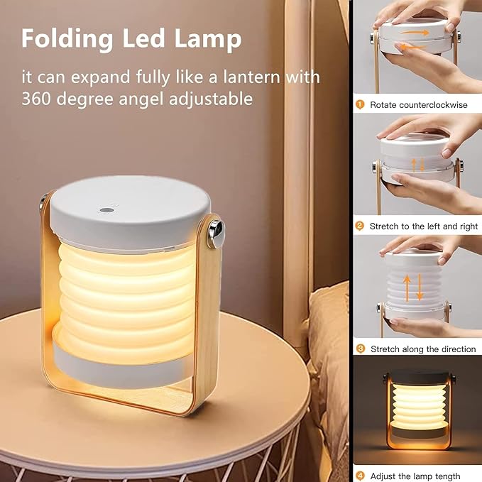 Versatile Night Light & Nursery Lamp | Creative LED Desk Light with 3-Level Dimming | USB Rechargeable, 1500mAh Battery for up to 18 Hours Runtime | Multiple Uses, 4 Colors Available (Warm Yellow)