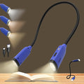 Neck Reading Light, 3 Color & Brightness Adjustable Book Light for Reading in Bed, Hands-Free, Lightweight, USB C Rechargeable, Eye-Caring, Perfect for Crafts, Camping, Kids & Adults (blue)