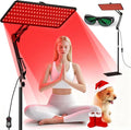 Morfone Red Light Therapy for Body Face - Tri-Wavelength (660nm, 850nm, 940nm) LED Infrared Light Therapy Lamp Large Panel with Adjustable Stand, Protective Glasses for Home Use, Gift for Women Girls