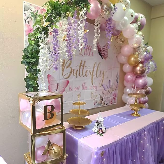 BLEUM CADE 10Pcs White & Purple Fake Wisteria Hanging Flowers, 3.6Ft/Pcs Artificial Wisteria Garland, Hanging Flowers for Wedding Party Home Backdrop Wall Decoration