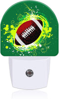 Night Light for Kids Girls Boys, Abstract American Football LED Night Light Plug into Wall with Dusk to Dawn Sensor for Room Decor, Hallway, Kitchen, Bathroom, Nursery, Stairs