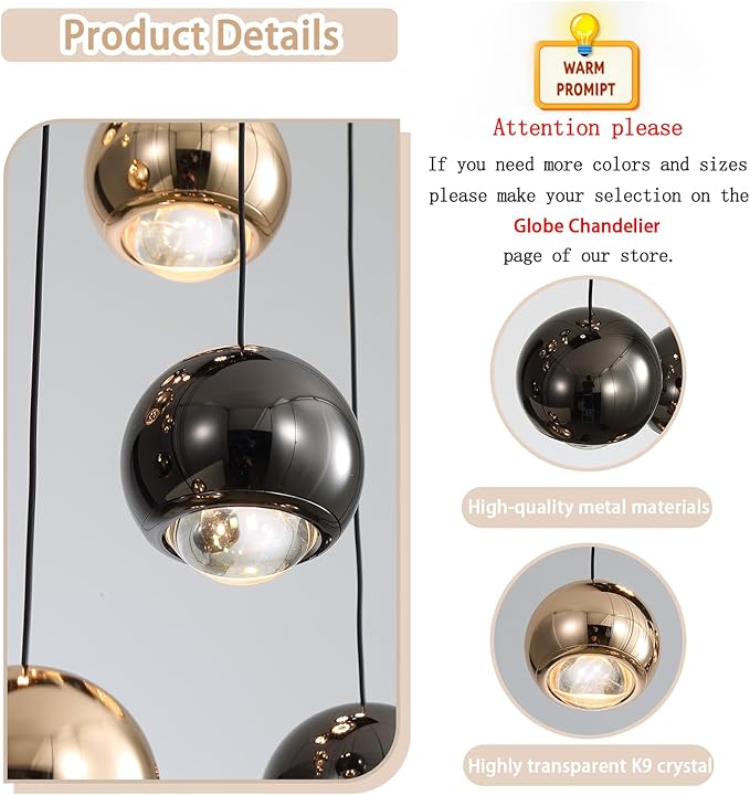 Farmhouse Crystal Chandelier, Luxury Hanging Lights High Ceiling Pendant Lighting for Foyer Staircase 32 Lights Black and Gold Dimmable 2700k-6000k