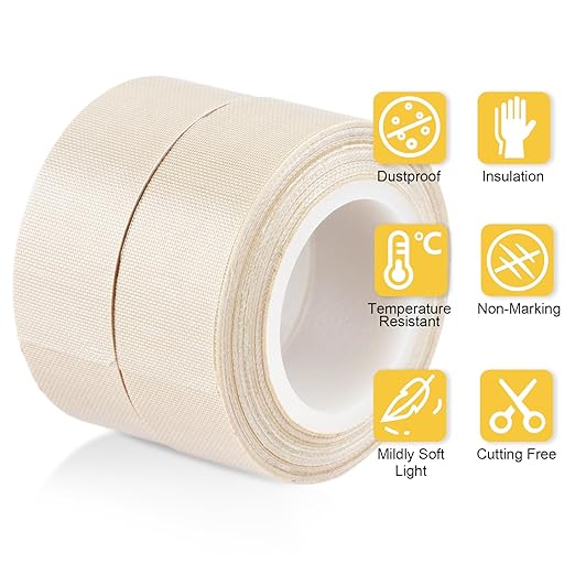 2PCS Light Dimming Tape 0.78inx29ft LED Light Strip Masking Tape for Moderate Light Blocking, Beige