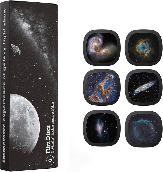 Galaxy Projector Disc – Ultra HD Projector Slide, Compatible with Ainael Galaxy Projectors and Model SKE-TKQ01 & BL-DQY02 Projectors – 6 Disc Set (Nebula B)