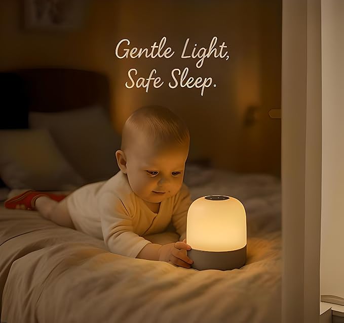 Night Light for Kids, Baby Light for Nursery,12 Colors Changing Modes & Stepless Dimming, Nursery Night Lamp,Rechargeable Night Light for Breastfeeding,BPA Free,Touch Control
