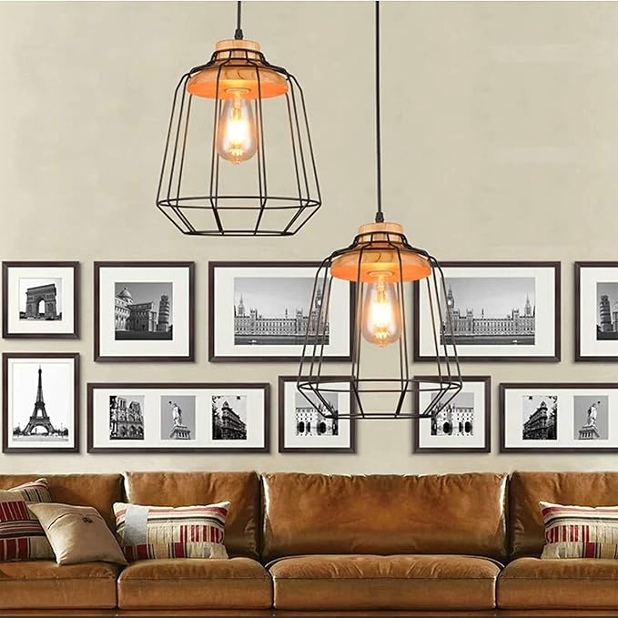 ASOKO LED Dimmable Edison Light Bulbs 4W Vintage Light Bulb, 2200K-2400K Warm White (Amber Glass), Antique LED Edison Bulbs, Squarrel Cage Filament,ST64, E26 LED Bulb Base