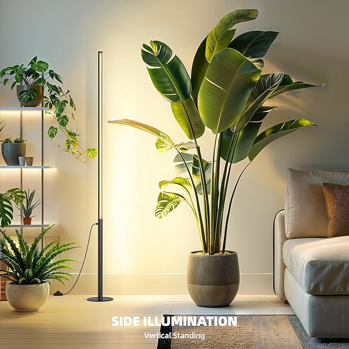 Barrina T10 Pro Standing Grow Light with Timer, 42W, 169 LEDs, Full Spectrum Vertical Grow Light for Indoor, Wide Coverage, 4FT to 5.6FT Height with Foot Switch, Ideal for Flowering and Tall Plants