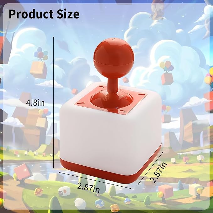 Night Light Lamp Rocker Night Light, 2-Speed Timer Bedside Night Lamp Rechargeable USB Lamp Side Table Light Night Rising Lamp LED Companion Light(Rocker Red)