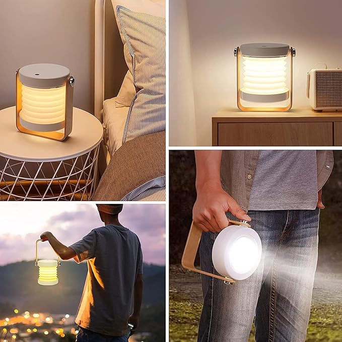 Versatile Night Light & Nursery Lamp | Creative LED Desk Light with 3-Level Dimming | USB Rechargeable, 1500mAh Battery for up to 18 Hours Runtime | Multiple Uses, 4 Colors Available (Warm Yellow)