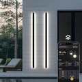 𝗠𝗢𝗗 𝗟𝗜𝗚𝗛𝗧𝗜𝗡𝗚 Waterproof Outdoor Wall Light with Smart Home App, Wi-Fi/Bluetooth, Adjust 3000K-6000K & Brightness, LED Long Porch Lights with App Control, 1-Pack (31" | Smart Home)