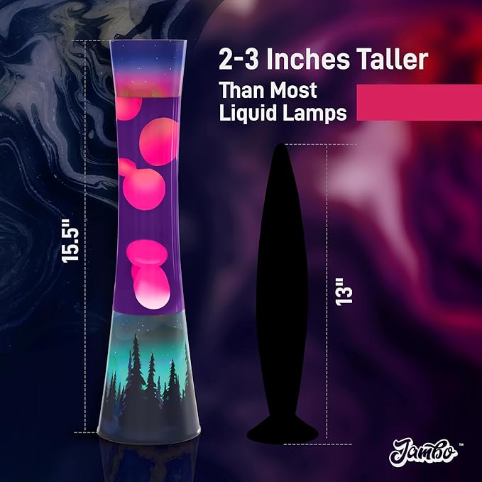 JAMBO 15.5" The Upgraded Motion Lamp, Aurora Decal Motion Light, Beautiful Home Decor, Living Room Bedroom Lamp, Relaxing Nightlight for Teens, Kids & Adults