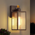 WIHTU Oil Rubbed Bronze Dusk to Dawn Porch Lights Fixtures - Outdoor Exterior Sensor Wall Sconce Lamp, Waterproof Wall Lantern, Anti Rust Coach Lights for Doorway, Garage