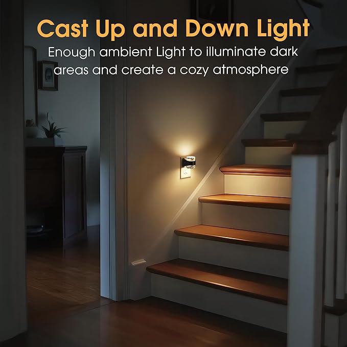 Briignite LED Night Light Plug into Wall - Dimmable Night Light with Bubble Design 3000K/4000K/5000K & 3 Brightness Levels for Baby Nursery, Hallway, Bathroom, Kids Room, 3CCT