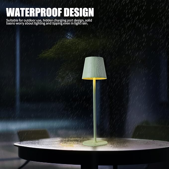 BGFHome Cordless Table Lamp LED Desk lamp,5000mAh Rechargeable Touch Night Light Wireless Minimalist Design for/Restaurant/Bedroom/Bars/Outdoor Party/Camping/Coffee Shop 2Pack