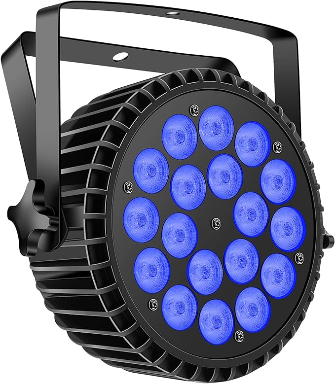 Par Lights LED Stage Lights, U`King 12Wx18 RGBW Uplight Stage Lighting Effect by DMX and Sound Activated Control Wash Light for Wedding Parties Church Club DJ Live Show