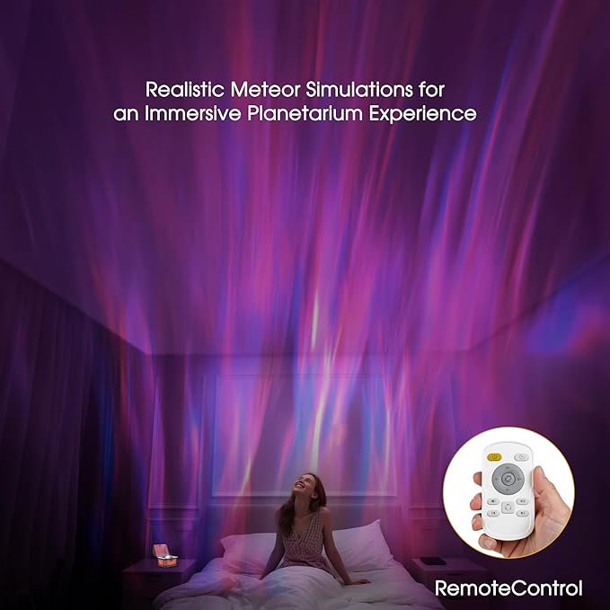 L LOHAS LED Galaxy Projector Night Light, Galaxy & Northern Lights Effect with 8 Colors, Cool Pirate Treasure Nightlight with Timer & Remote Control, for Gifts Kids Girls Boys Bedroom