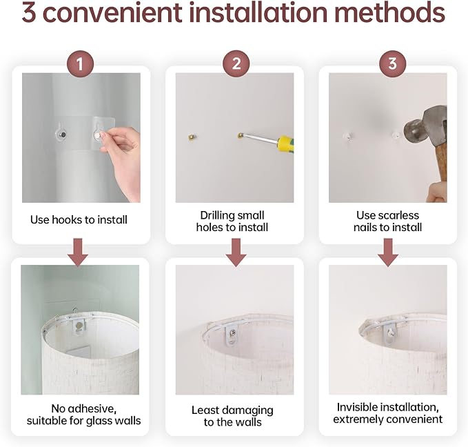 Adhesive Battery Operated Wall Sconce Set of 2, 5000 mAh Battery Rechargeable Bulb with 12 RGB Colors, Stick on Wall Sconce No Drill Wall Lights, Linen