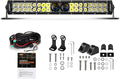Auxbeam 22 Inch Led Light Bar 180W 22000LM 5D Pro Lens Off Road Driving Lights Spot Flood Combo Fog Light 10FT Wiring Harness Kit (Professional Grade Outdoor Lighting Source P8 LED)