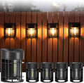 Solar Fence Lights, Upgrade Solar Deck Lights, Waterproof Solar Outdoor Lights for Wall Yard Post,Steps, Easy-to-Install