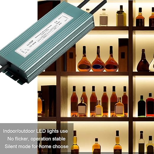 LED Driver 400 Watts 110V/120V AC to 12V DC 33.3A Power Supply Waterproof Low Voltage Transformer Converter for Indoor Outdoor LED Lights