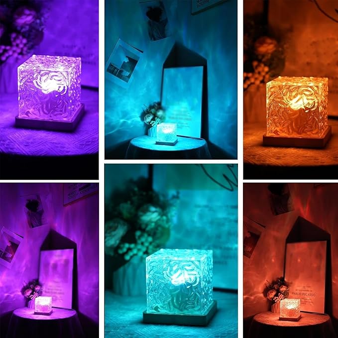 Magical Northern Lights For Your Room - Aurora Borealis Night Light Projector, Keyora Aurora Dreamscape Projector, Sleep Under Northern Lights Galaxy Ocean Wave Night Lighting (#B Remote Plug-in)