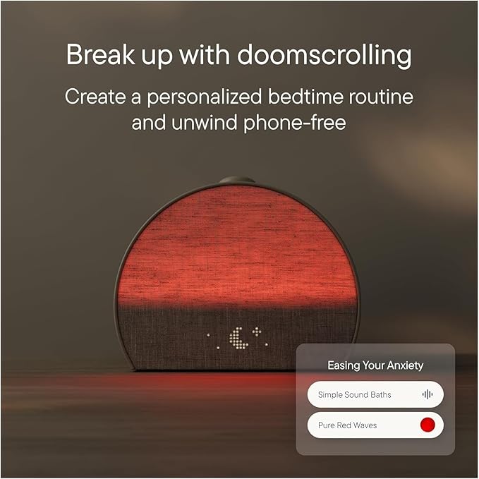 Restore 3 Sunrise Alarm Clock, Sound Machine with White Noise, Smart Light, Bedside Sleep Aid with Gentle Wake Up and Night Light for Adults