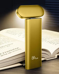86lux Book Light, Reading Light for Book in Bed, USB Rechargeable LED Night Light with 3 Colors & Limitless Dimming,Bookmark Light for Book Lovers,Yellow