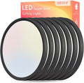 6PK 15.8 Inch Led Ceiling Light Flush Mount, 34W, 3060LM, 3000K/4000K/6000K CCT Selectable Super Slim LED Ceiling Light, Close to Ceiling Round Flat Panel Light for Hallway, Bedroom,Kitchen ect