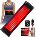 2-in-1 Cordless Red Light Therapy Belt, Wired & Wireless Controller 3000mAh Rechargeable Battery Magnetic LED Screen, 49" * 7" Wearable 660nm & 850nm Red Light Therapy Wrap Belt for Body